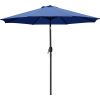 9 ft. Aluminum Market Crank and Tilt Patio Umbrella
